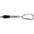 Silver Logo - Soft Grip Metal Pen with Carabiner