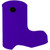 Purple Blank - Boot Slide-On Scuba Sleeve for Bottles