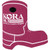 Crimson Red Logo - Boot Slide-On Scuba Sleeve for Bottles