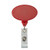 Red - Oval Badge Reel Secure-A-Badge™