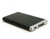 Black Blank - Slim Line Power Bank w/LED Flash Light, 3000 mAh