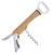 Bamboo Brown/Silver Blank - Corkscrew Bottle Opener