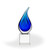 Elaine Art Glass Award - Clear Cube