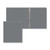 Gray Blank - 1" Classic Angle D Ring Binder