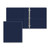 Navy Blue Blank - 1" Classic Angle D Ring Binder