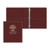 Burgundy Red Imprinted - 1" Classic Angle D Ring Binder