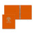 Orange Imprinted - 1" Classic Angle D Ring Binder