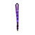LED Light-Up Flashing Lanyard Keychain Holder