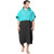 Microfiber Terry Towel Bathrobe Hooded Poncho