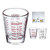 Incremental Measuring Clear Short Glass