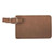 Dark Brown Leatherette Luggage Tag