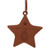 star - 3" Leather Ornament