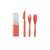 Red - Wheat Straw Tableware Set