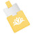 Yellow - Stainless Steel Square Mirror With PU Leather Cover