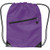 Purple Blank - Drawstring Backpack w/ Zipper