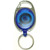 Oval Shape Retractable Key Holder with Carabiner Clip and Key Ring