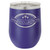 Purple - Polar Camel 12 Oz Vacuum Insulated Stemless Wine Glass W/Lid