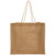 Natural Jute Brown Blank - Recyclable Natural Shopping Jute Bag & Rope Handle W/ Gusset (15" x 14" x 6")