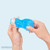 Blue Blank - 3 Oz. Silicone Empty Spray Bottle for Alcohol Disinfectant