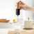 Copper/Black Blank Front - Wooden Texture Black Cylinder Electric Coffee Mixer Egg Whisk