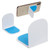 White - Flipstik® 3.0 Hands-Free Sticky Phone Stand - Full Color