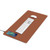 DeskShield Charge Contemporary Desk Mat with Built-in Wireless Charging (Cognac)