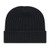 Black Blank - Ribbed Knit Cap with Cuff