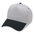 Grey/Black Blank Angle View - A Frame 2-Tone Baseball Cap 5 Panel Snapback