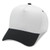 White/Black Blank Angle View - A Frame 2-Tone Baseball Cap 5 Panel Snapback
