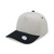 Stone/Black Blank Angle View - A Frame 2-Tone Baseball Cap 5 Panel Snapback