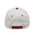 White/Red Blank Back View - A Frame 2-Tone Baseball Cap 5 Panel Snapback