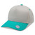 Stone/Teal Blue Blank Angle View - A Frame 2-Tone Baseball Cap 5 Panel Snapback