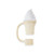 White - 10mm Ice Cream Style Silicone Straw Topper