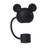 Black - Reusable Silicone Straw Covers