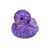 2" Colorful Sequins Rubber Ducks