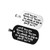 Rectangle Shape Dog Tag Titanium Steel Military Tag