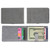 Gray Blank - Best Buddy Tools® Slim Wallet with Money Clip