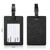 Rectangular Shape PU Leather Luggage Personalizable Travel ID Tag For Travel Business Trip