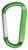 Green Blank - 3 1/8" Carabiner Key Chain