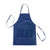 Royal Blue Blank - Butcher Style Cotton Twill Apron