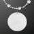 White Football Party Bead Necklaces - Domestic Print