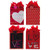 Medium Valentine Gift Bags - Love, Hot Stamp, 4 designs (Case of 180)