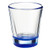 Clear/Blue Blank - Loral Clear Shot Glasses