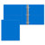 Bright Blue Blank - 1 1/2" Classic Angle D Ring Binder