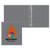 Gray Imprinted - 1 1/2" Classic Angle D Ring Binder