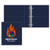 Navy Blue Imprinted - 1 1/2" Classic Angle D Ring Binder