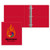 Red Imprinted - 1 1/2" Classic Angle D Ring Binder