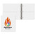 White Imprinted - 1 1/2" Classic Angle D Ring Binder