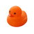 Orange - Colorful Mini Rubber Duck