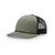 Loden Green/Black Blank - Richardson 112FPR Five Panel Trucker Hat w/Rope